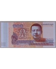 Камбоджа 100 риэлей 2014 UNC. арт. 3991